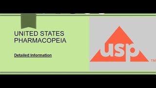 Information about United States Pharmacopeia [upl. by Eirellam182]