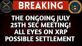 XRP UPDATE XRP COMMUNITY SPECULATES ON UPCOMING SEC MEETING TODAY [upl. by Odnalro722]