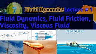 Fluid Dynamics  Fluid Friction  Viscosity Viscous Fluid  Physics Unit7 Class  Sindh Board [upl. by Elaynad]