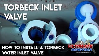 How to install a toilet water inlet valve  Torbeck valve  Ultimate Handyman DIY tips [upl. by Masera]