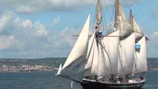 Schooner Denis Sullivan Sailing Lake Superior [upl. by Ardnekan]