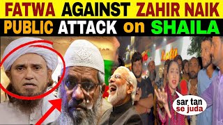 PAKISTANI MAULANA IMPOSED FATWA AGAINST ZAKIR NAIK  FIGHT DURING SHOW [upl. by Enaamuj]