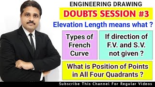 ENGINEERING DRAWING DOUBTS SESSION 3  ENGINEERING GRAPHICS COMMENTS REPLY 3 [upl. by Latonia]