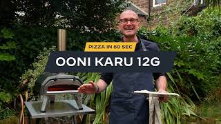 Can a Karu 12G cook a pizza in 60 seconds  Ooni Pizza Ovens [upl. by Kelcey]