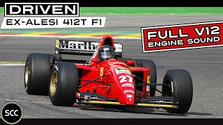 FERRARI 412 T2 ex Jean Alesi No 27 1995  Screaming V12 high revs flyby  Acceleration F1  SCC TV [upl. by Celik]