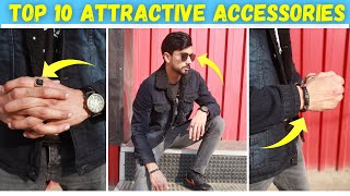 10 ATTRACTIVE Accessories For Men  Important Accessories Every man Must Have [upl. by Idolah531]