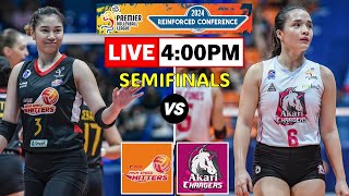 PLDT vs Akari Chargers  Semifinals PVL Reinforced Conference Live Scoreboard [upl. by Sarson]