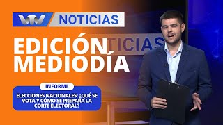 Edición Mediodía 1110 Elecciones nacionales ¿qué se vota y cómo se prepara la Corte Electoral [upl. by Yrret]