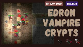 Edron Vampire Crypts  Tibia Hunt Guide  Paladin [upl. by Donahoe2]