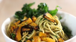 Roasted Pumpkin amp Vegan Pesto Pasta [upl. by Hudgens]