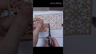 Brown theme journal  asmr shorts scrapbooking [upl. by Cristal397]