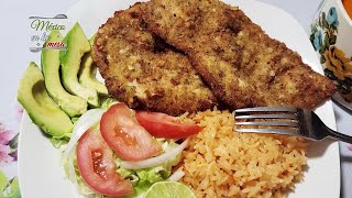 Milanesa de Pollo Empanizada  México en la mesa [upl. by Loziram]