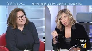 Lucia Annunziata a Myrta Merlino quotTardelli mi ha scusato per il fatto che non sapevo che [upl. by Yelir249]