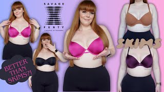 NEW Savage x Fenty microfiber brasbetter than SKIMS  REVIEW amp TRY ON [upl. by Nennek65]