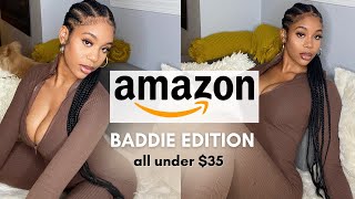 AMAZON CLOTHING YOU NEED 2021  TRY ON HAUL  BADDIE EDITION [upl. by Ebner]