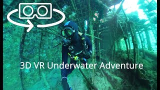 Scuba diving in Eilat Israel  3D 360 VR underwater with the Vuze camera [upl. by Esialb]