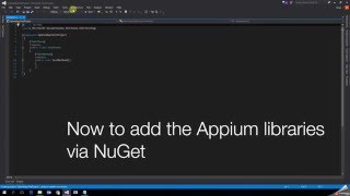 Setting up Appium on Visual Studio [upl. by Clute]