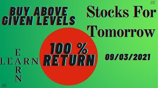 STOCK ANALYSIS FOR TOMORROW 09032021 IRCTC HEG amp ADANIENT [upl. by Lak]