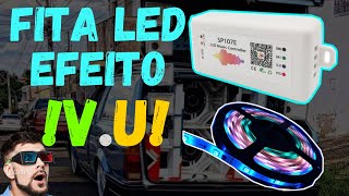 LED VU PISCA COM FORME A BATIDA LED RITIMICO WS2811CONTROLADORA SP107E SP105E [upl. by Ninnetta]