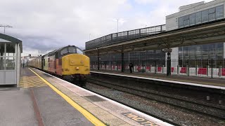 Class 37 Test Train Taunton Railway Station [upl. by Debbee562]