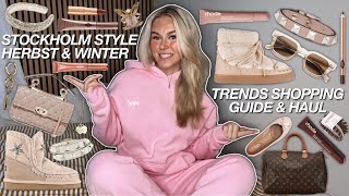 HERBSTWINTER TREND GUIDE 🍂 stockholm style outfits shopping guide [upl. by Amyaj]