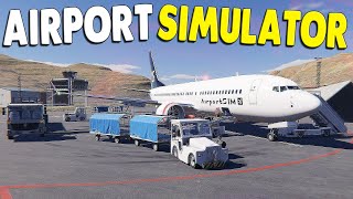 MULTIPLAYER AIRPORT SIM  New Airport Simulator Has Promise to be Actually Good  AirportSim [upl. by Leo]