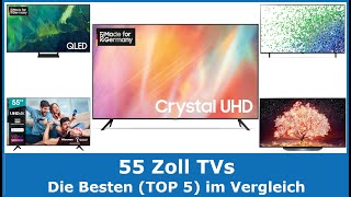 Die besten 55 Zoll TVs amp Fernseher 2024 TOP 5 🥇 Testsieger im Vergleich gut und günstig [upl. by Notlek]