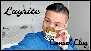 LAYRITE CEMENT CLAY  Hair Product Review  ANTON [upl. by Ronnholm]