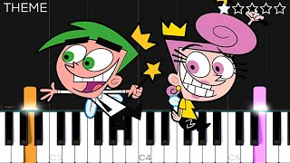 Fairly Odd Parents  Theme Song  EASY Piano Tutorial [upl. by Enirolf814]