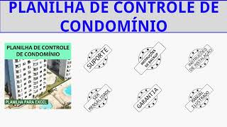 Planilha de controle de condomínio [upl. by Llerut]