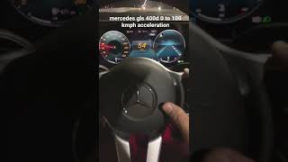 mercedes gls 400d 0 to 100kmph acceleration [upl. by Hendrix]