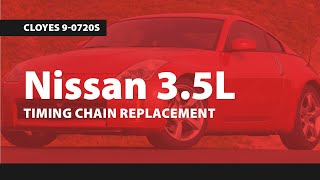 Nissan 35L Timing Chain Replacement Cloyes 90720S [upl. by Barn]