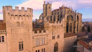 Prenez de la hauteur NARBONNE vue par un drone Palais des Archevêques Cathédrale Saint Just [upl. by Yobybab912]