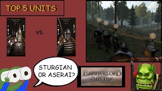 TOP 5 UNITS IN BANNERLORD ONLINE [upl. by Had]