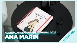 AGENDA ANUAL 2025 A5 SEMANA VISTA ANA MARÍN  ErikStore [upl. by Atiugram596]