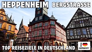 Heppenheim Bergstraße  ein wahres Schmuckstück  denkmalgeschützte historische Altstadt [upl. by Imyaj]