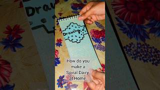 How Do You make a Spiral Dairy at Home 📒 Spiral Dairy making 🗒️  DIY notebook  Homemade dairy [upl. by Fernandina]