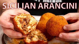 How to Make SICILIAN ARANCINI Like an Italian [upl. by Dnartreb]