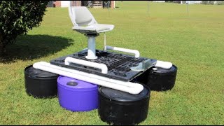 Homemade stand up pontoon fishing boat [upl. by Armanda]