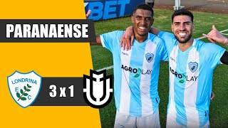 LONDRINA 3 X 1 MARINGÁ  GOLS  PARANAENSE 2024 [upl. by Aneba]