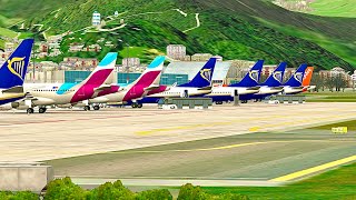 Time to takeoff at Innsbruck Airport  world of Airports [upl. by Atirihs]