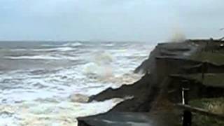 Destructive waves at Skipsea [upl. by Zink]