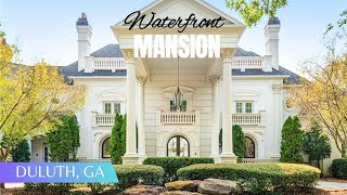 15000 SQFT Luxury Waterfront Mansion w Theater Gym Elevator amp Spa FOR SALE North of Atlanta [upl. by Ymij]