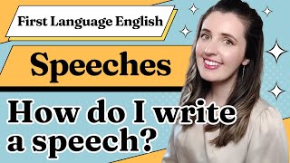 First Language English IGCSE Speech Writing [upl. by Ahsyle]