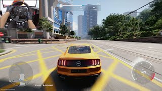 Ford Mustang GT  Test Drive Unlimited Solar Crown  Steering wheel gameplay [upl. by Eleahcim]