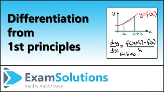 Differentiation from 1st Principles  Calculus by ExamSolutions [upl. by Ardenia905]