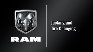 Jacking and Tire Changing  How To  2021 Ram ProMaster [upl. by Annirak]