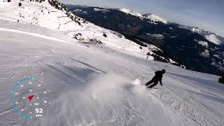 Skiing piste 6 in Kaltenbach Zillertal Austria [upl. by Cass]