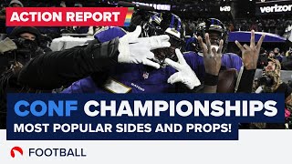 NFL Conference Championship Weekend Betting Report [upl. by Itsym]