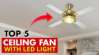 Top 5 Best Ceiling Fans With LED Lights In India 2024🔥 Best LED Lights Ceiling Fans🔥 Price 🔥Reviews🔥 [upl. by Yatnuahc]